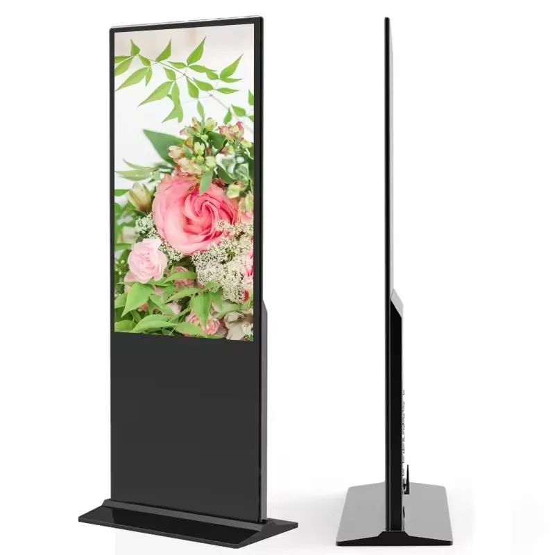 55-Inch Uhd multi-touch screen advertising display Retail store advertising display Indoor floor-to-ceiling digital signage