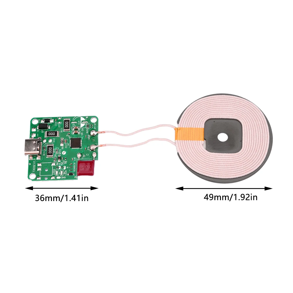 15W High Power 10mm Long Distance Cell Phone Wireless Charging Module 12V Fast Charging PCBA DIY Standard Accessories