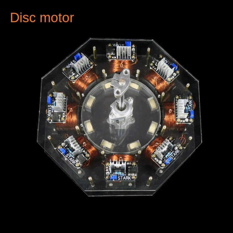 8-level large Bedini motor brushless motor disc motor high power motor pseudo perpetual motion machine Educational Toys