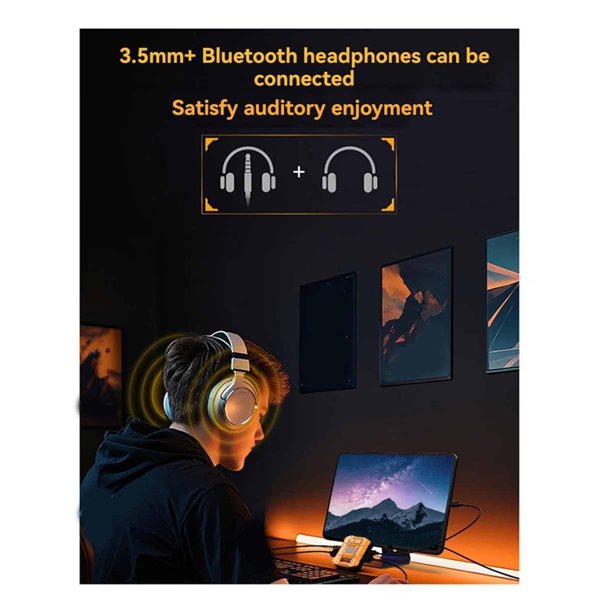 جديد 3C-GAMWING M10 وحدة تحكم ألعاب لاسلكية لوحة المفاتيح ماوس محول محول لألعاب الهاتف المحمول IOS أندرويد