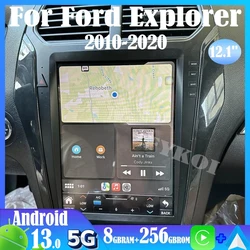 Android 13 For Ford Explorer 2010-2020 Car Radio Automotive Multimedia Tesla Screen Carplay Auto Bluetooth GPS Navigation 4G DSP