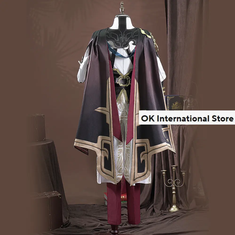 Gioco Honkai Star Rail Cosplay Jing Yuan Costume Anime Comic Con Men Full Suit top pantaloni cintura puntelli Jiingyuan Cosplay