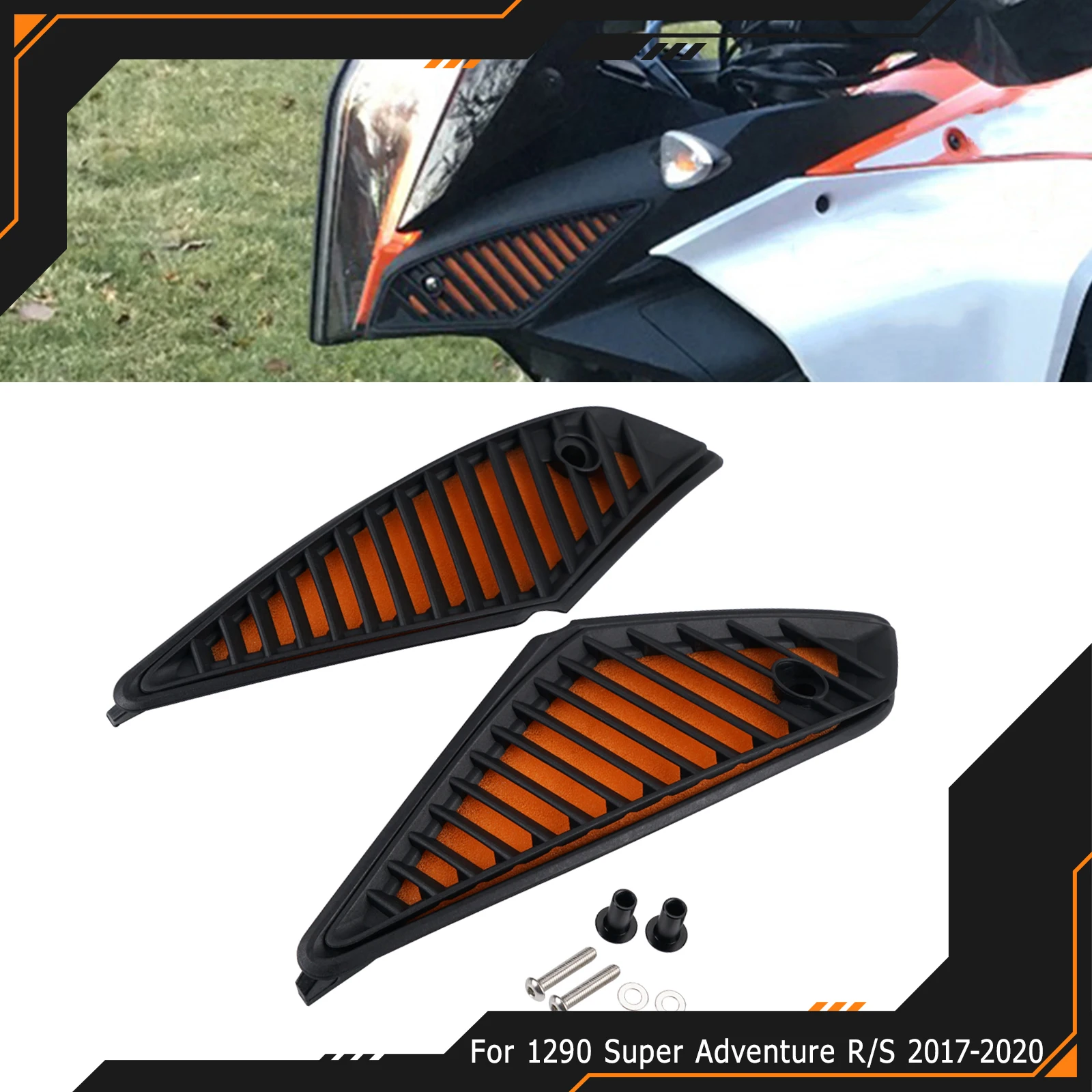 

For KTM 1290 Super Adventure R S 2017-2020 2018 2019 Air Filter Cover Motorcycle Air Filter Dust Protector