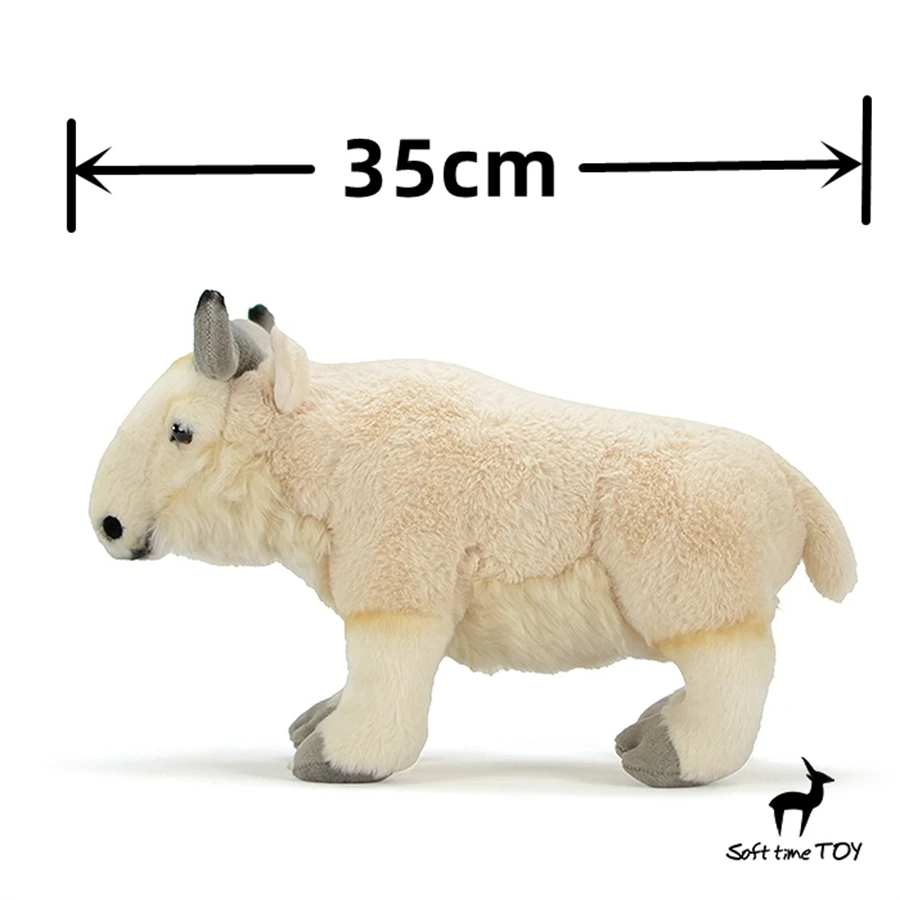 Takin High Fidelity Anime Plushie Antelope Plush Toys Lifelike Animals Simulation Stuffed Doll Kawai Toy For Kids