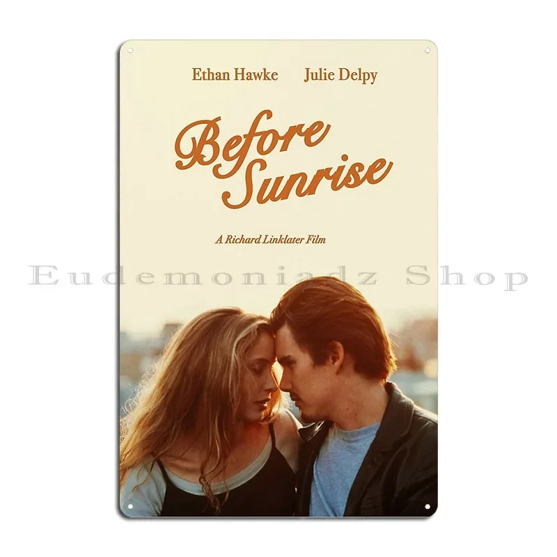 قبل شروق الشمس ملصق الفيلم لوحة معدنية ملصق حانة جدار حانة جدار كهف المرآب طباعة تين تسجيل ملصق #2