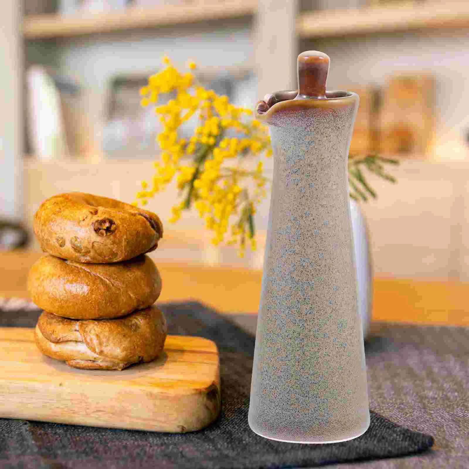 

Kiln Seasoning Bottle Oil Bottles Mini Soy Sauce Olive Container Jar Condiment Pot Ceramic Vinegar