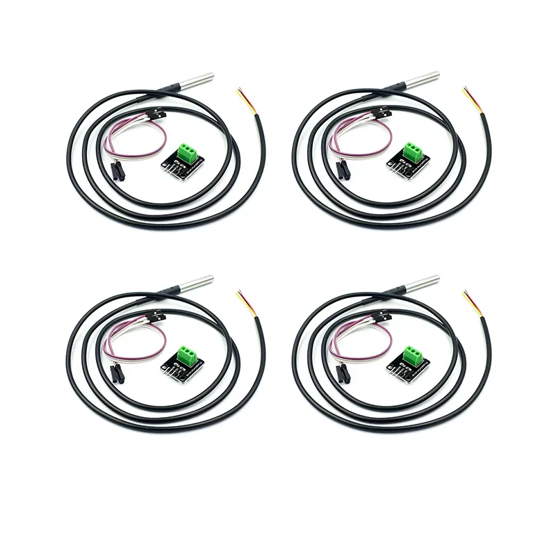 1-10pcs DS18B20 water temperature sensor kit module