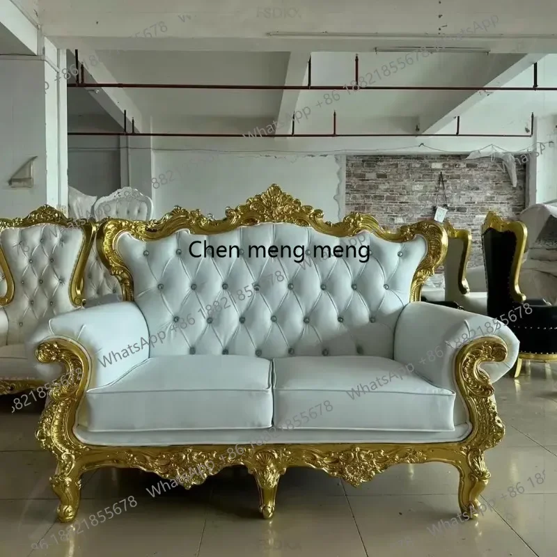 F150 Wholesale Wedding Rental Bride and Groom Sofa Chair Royal Cheap High Back king Throne Sofa Chair