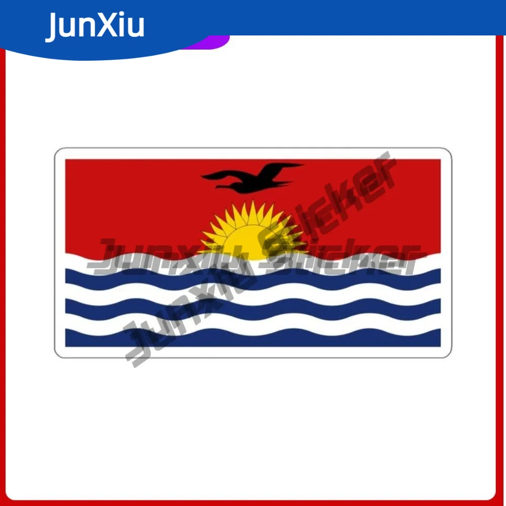 

Kiribati Flag Travel Waterproof Stickers Gift Decorative Sticker Camper Bodywork Laptop Car Bicycle Skateboard Suitcase Laptop