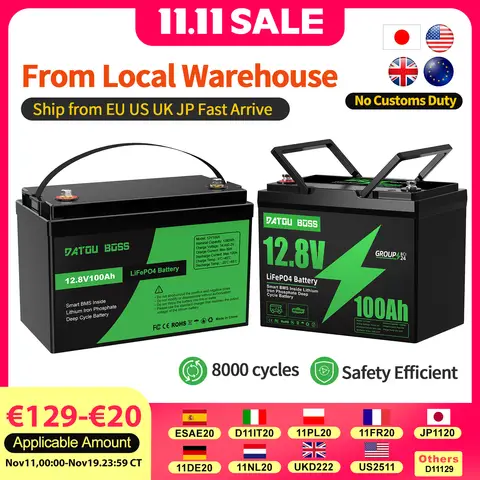 Bateria MFUZOP 12V 100Ah LiFePO4 com proteção de baixa temperatura, BMS 100A integrado, máx. 15000 ciclos, perfeito para motores de pesca, RV