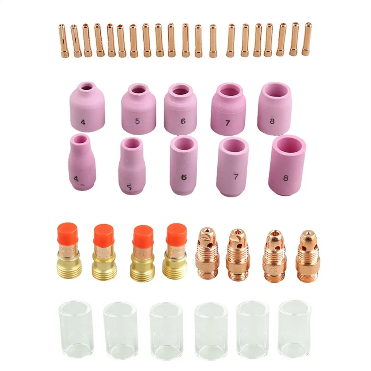 estr-79pcs-tig溶接トーチ-スタビーガスレンズ-10-12-ラスカップキット-wp-17-18-26用