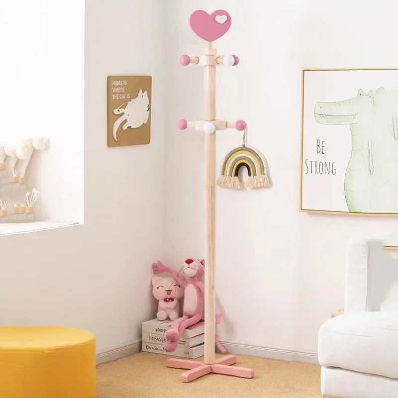 

Women Coat Stand Towel Wooden Hallway Baby Space Saving Design Organizer Coat Rack Evening