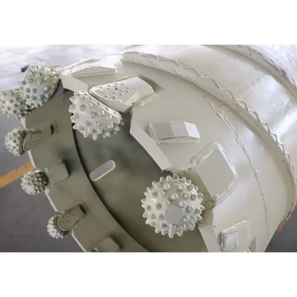 High quality TYSIM bucket drill core barrel with roller drill bit for stacking rock formations in new conditions