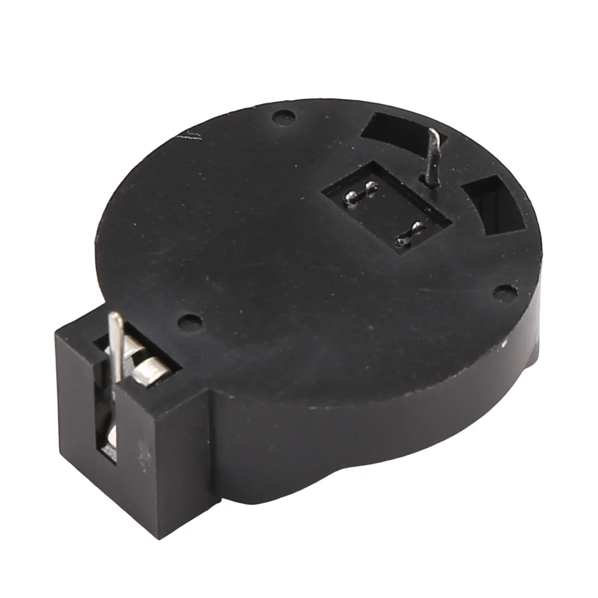 SCLS 10 قطعة حامل بطارية زر مستدير أسود لـ CR2032 2016 2025