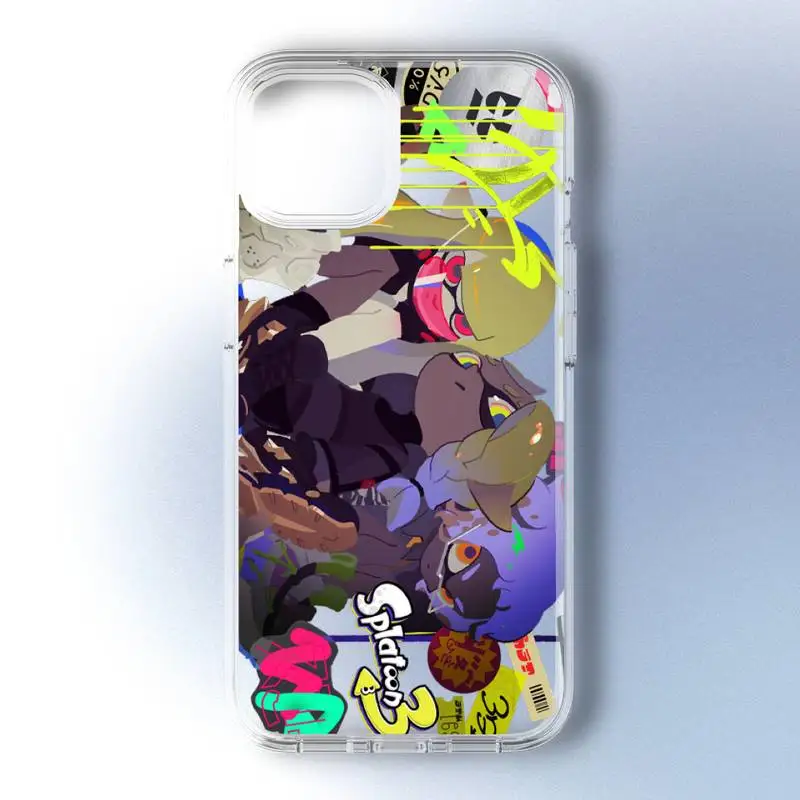 Game Splatoon 3 Phone Case For Samsung GalaxyS20 S21 S30 FE Lite Plus A21 A51S Note20 Transparent Shell