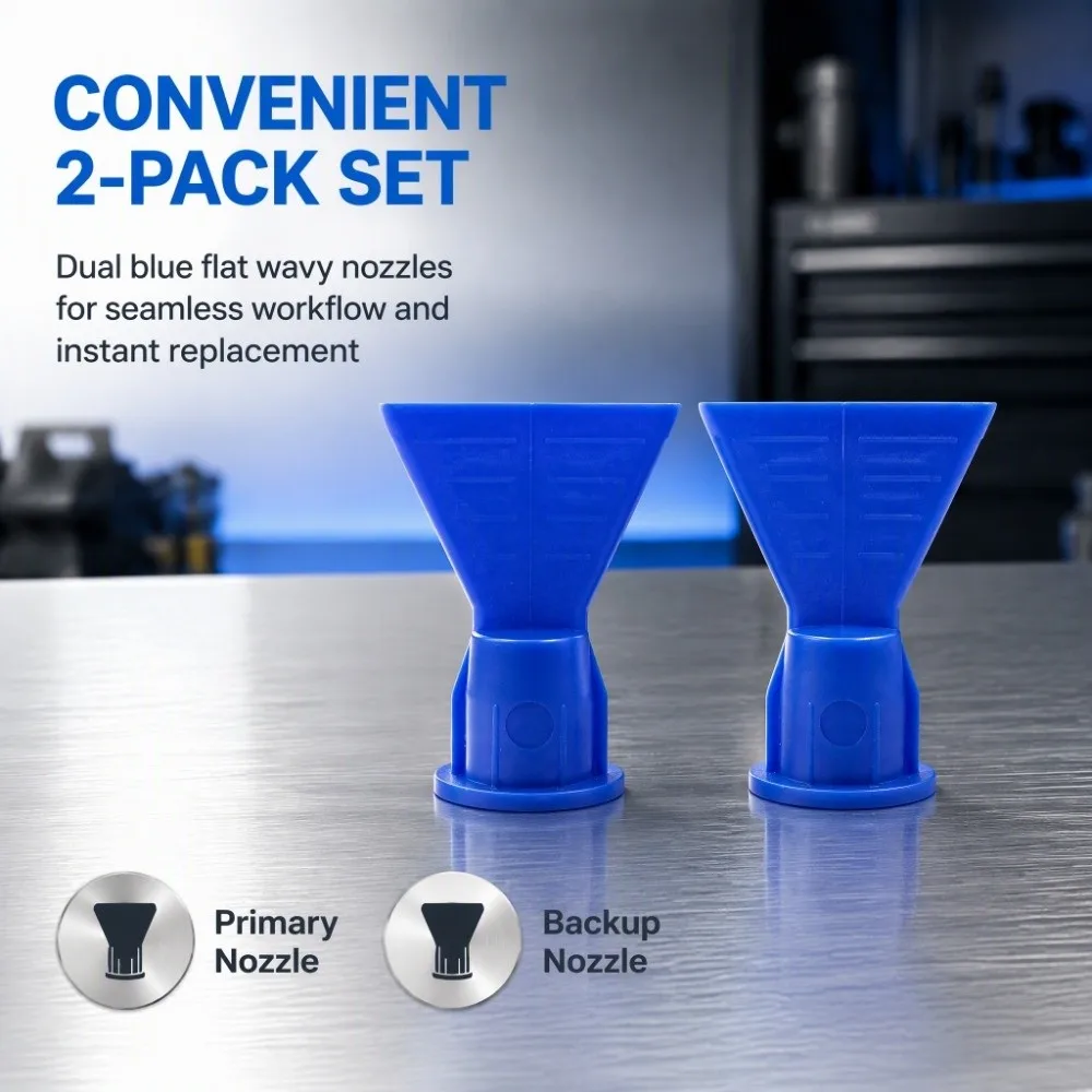 Precise Flat Wavy Design Caulking Nozzle Tips Easy To Clean Reusable Flat Sealant Nozzle Threaded Nozzle Adapter For Molding