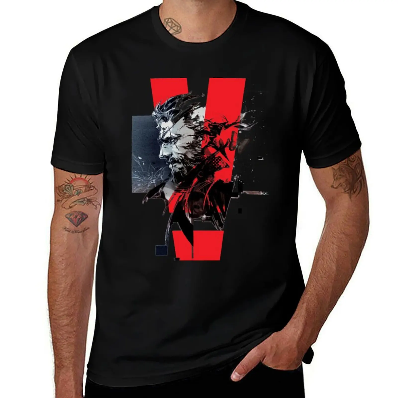 

MGS V - The Phantom Pain T-Shirt Fitness Quick Dry Short Sleeve Top