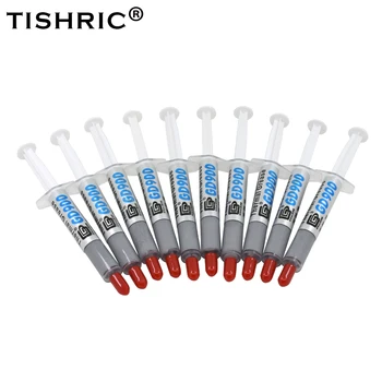 Pasta Térmica TISHRIC GD900 2026.6, 10 Unidades de 3g, para CPU, Disipador de Calor, Compuesto para Procesador, Enfriador de Agua 1