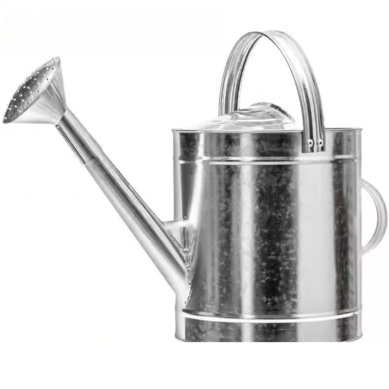 

Pure handmade thickened stainless iron watering can, white iron pot, iron water bottle.