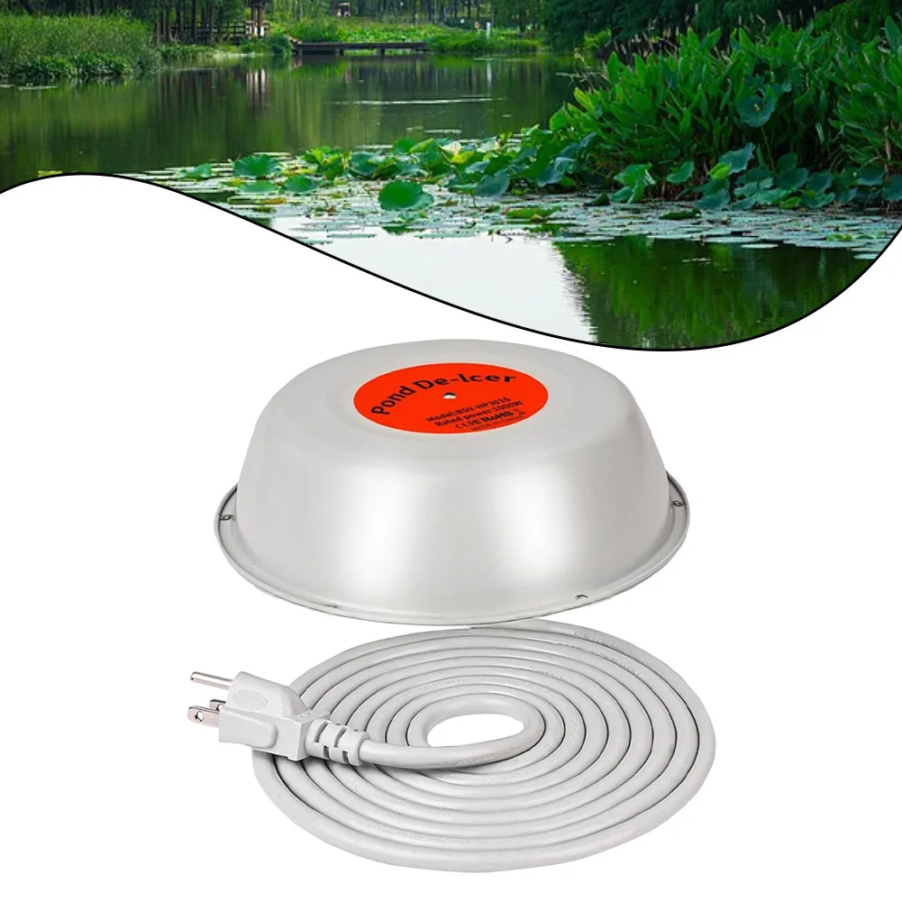 1000W Thermostat Pond Heater Floating Type for Winter Ice Control and Safe Oxygen Levels to Support Fish and Plant Health