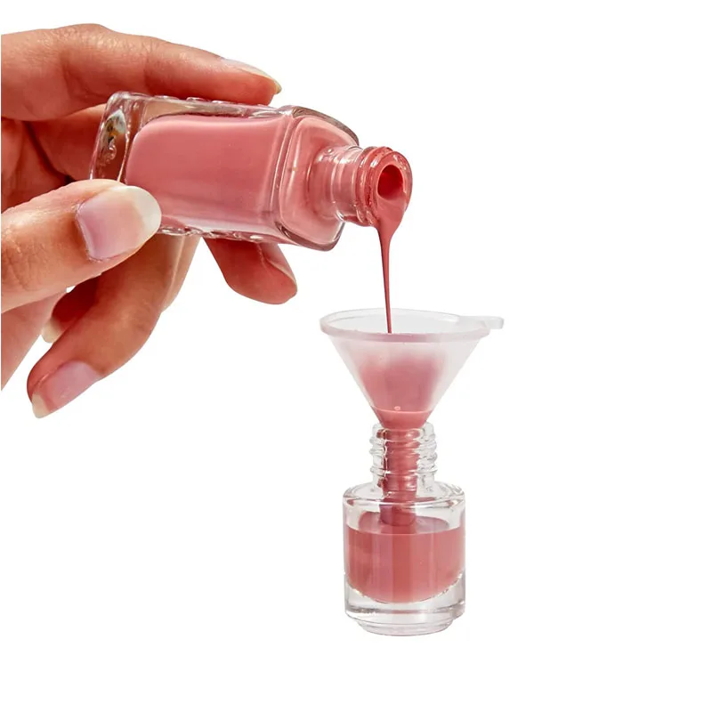 5pcs 5ml/10ml/15ml Mini bottiglie vuote di smalto per unghie con tappo a pennello contenitori di vetro riutilizzabili per campioni di cosmetici per Nail Art mostrano