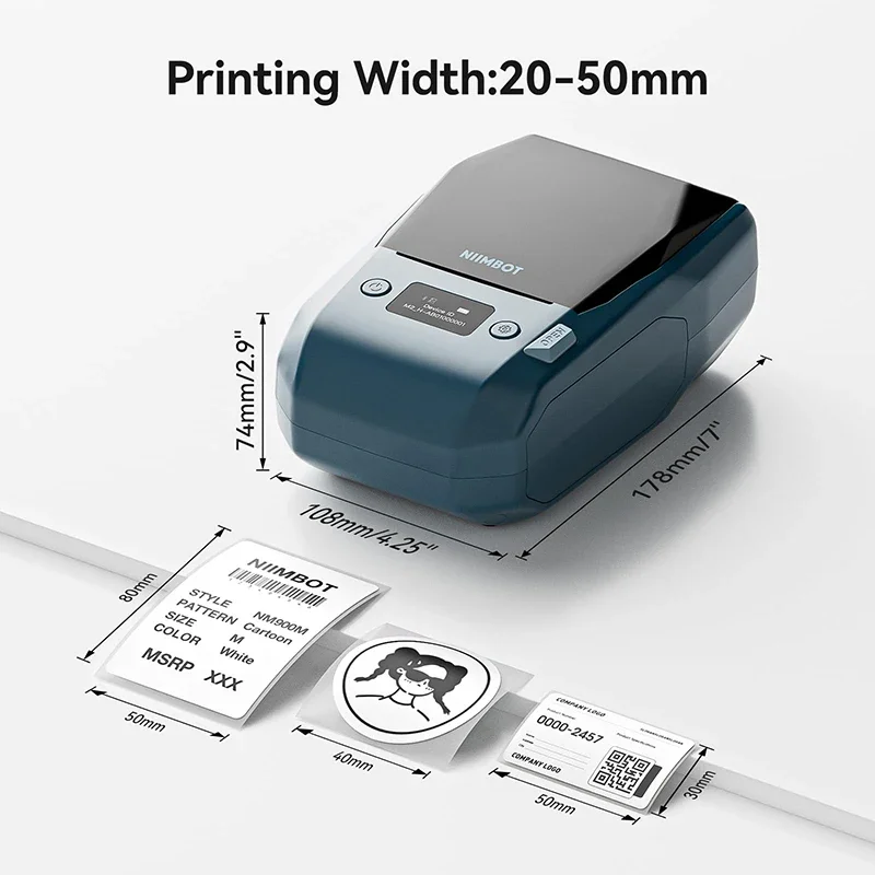 Niimbot M2 or B1 or Paper Portable Thermal Label Printer Self-adhesive White Sticker Mini TWS Printer PET