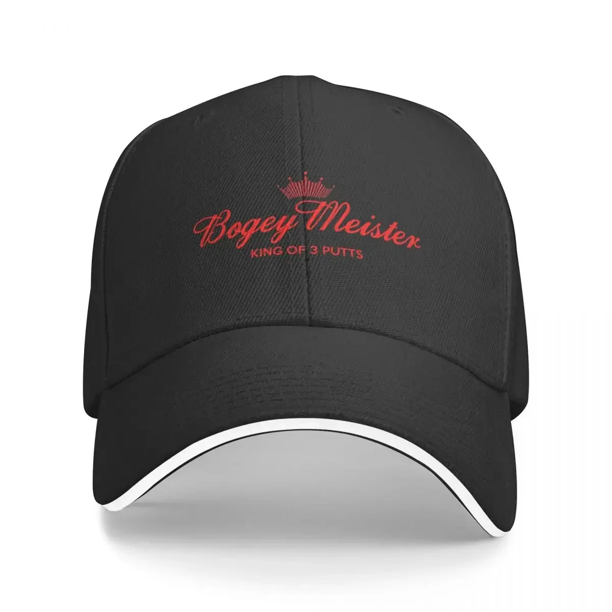 Bogey Meister King of 3 putts Baseball Cap Luxury Man Hat black For Girls Men's