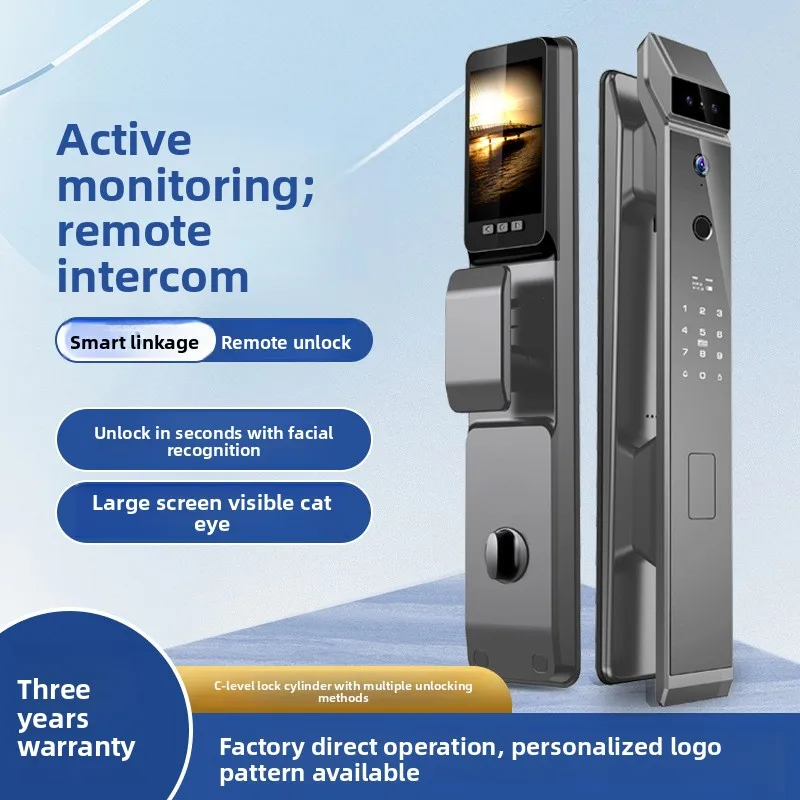 

Automatic Facial Recognition Real-time Monitoring Door Smart Password Lock Fingerprint Lock
