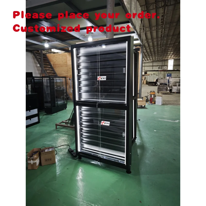 custom.Modern Customized Eco-friendly Baseball Card Display Box Matte Lamination-Graded Sports Card Wall Mount Lockable Trad