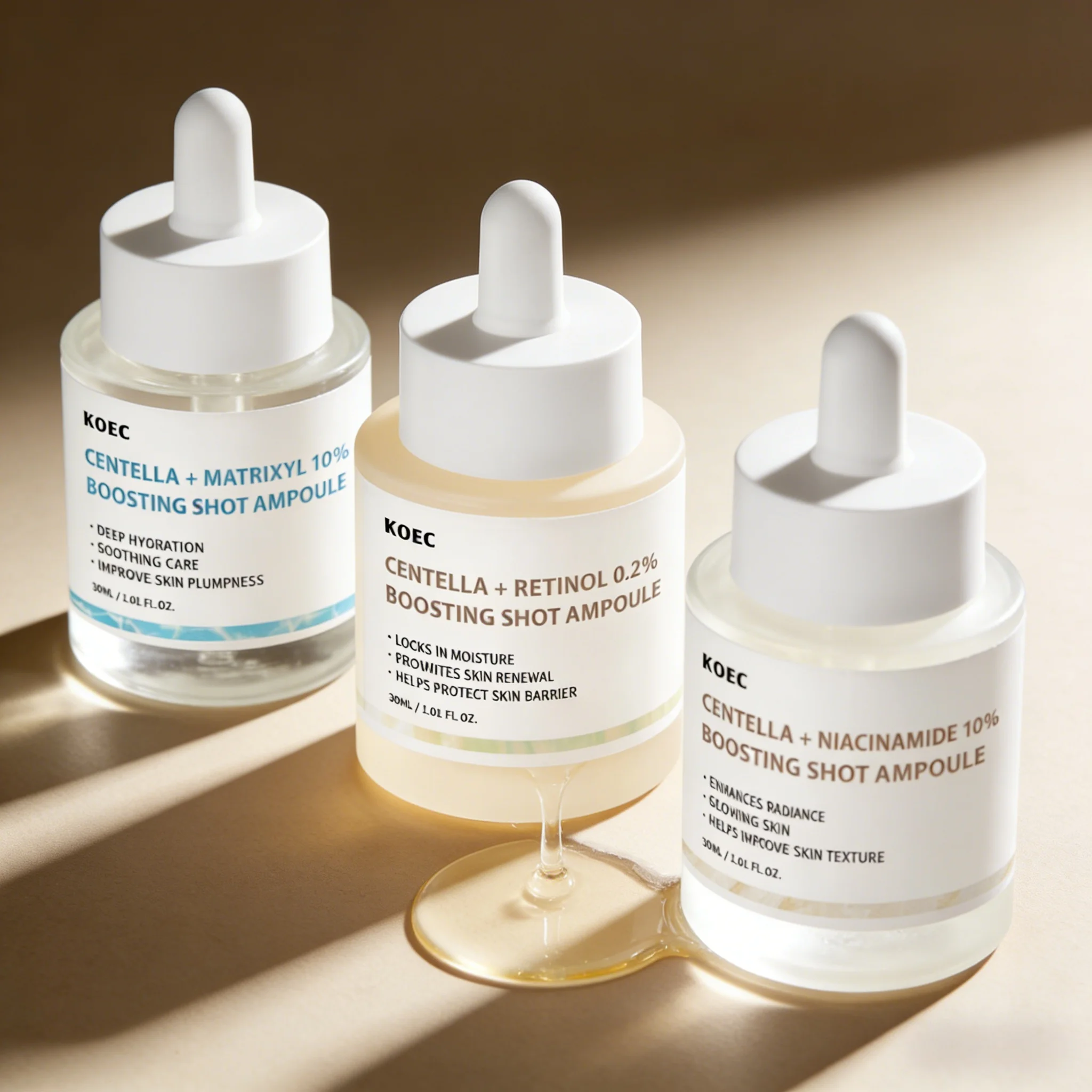 Ampolla Rejuvenecedora con 2% de Retinol, Esencia Suave Antienvejecimiento, Atenúa las Líneas Finas, Centella Asiática, Reparación Profunda para el Cuidado de la Piel