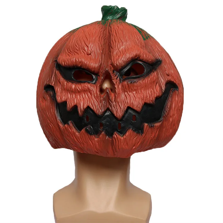 

Halloween Carnival Party Pumpkin Mask Funny Makeup Ball Performance Props Latex Horror Pumpkin Mask