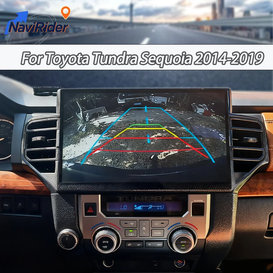 

14.6" Car Radio Screen For Toyota Tundra Sequoia 2015-2019 Android Auto Carplay Multimedia Stereo Player GPS Head Unit WiFi 4G