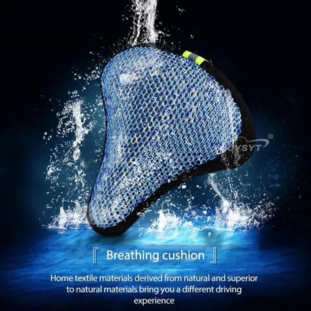

Accessories Honeycomb Design Breathable Saddles Bike Cushion Cover 3D Soft Cycling Cushion Bike Seat Cover Bicycle Saddle Cover
