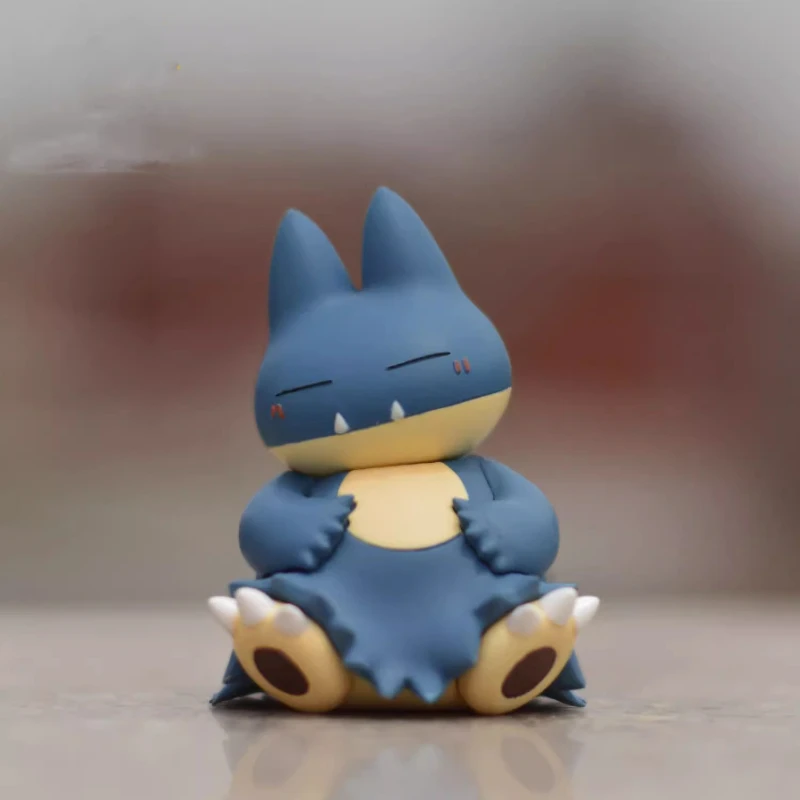Kawaii Anime Pokemon Snorlax Psyduck Action Figure Cute Model Car Ornaments Gifts Home Portable Ornaments Decoration Toys Gifts