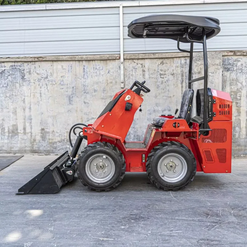 Compact Mini 3-Wheel Farm Wheel Loader 400kg/500kg Capacity with Multi-Purpose Attachments Features Engine Motor Core Components