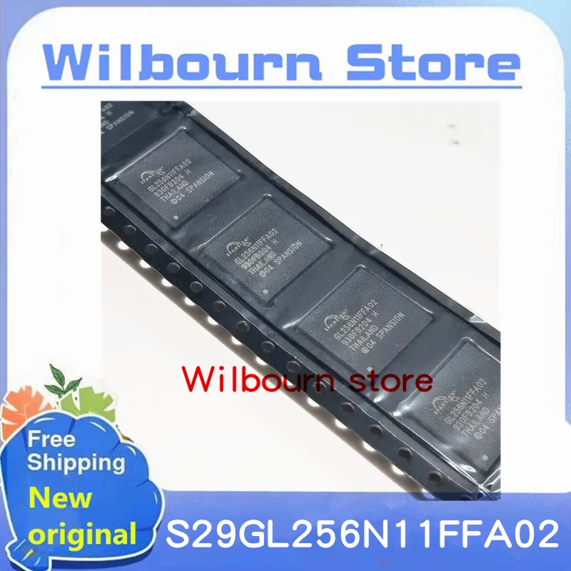 100% New original 10PCS/LOT GL256N11FFA02 S29GL256N11FFA02 BGA