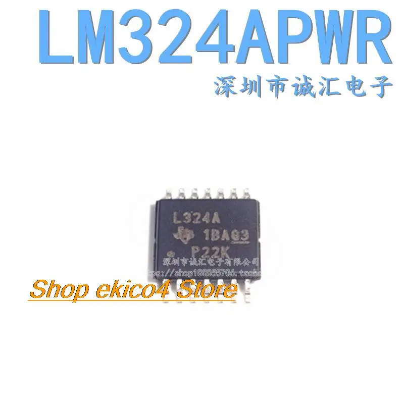 10pieces Original stock  L324A LM324APWR TSSOP-14 