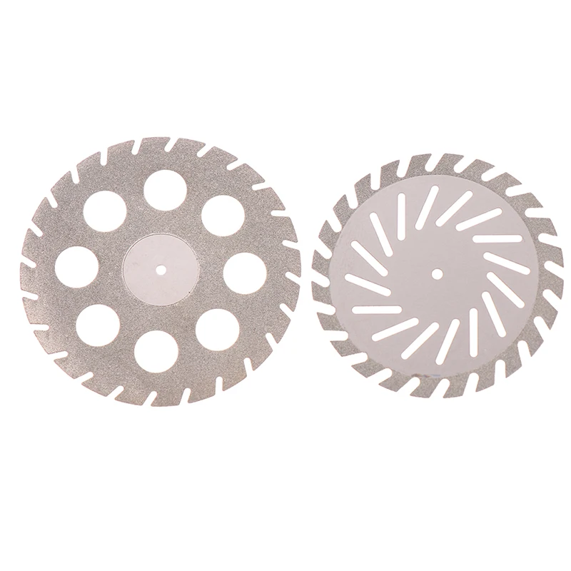 1PCS 40/45mm Dental Lab Polishing Diamond Double sided Cutting Plaster Disc Wheel