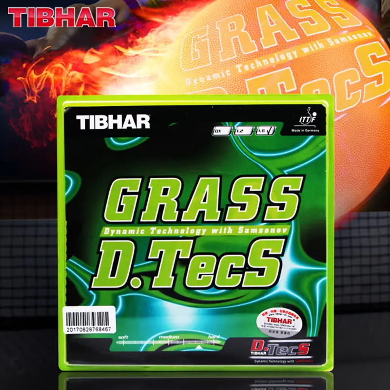 

Genuine TIBHAR GRASS D.TECS (OX, Defensive / Chop) Pips-long Table Tennis Rubber Ping Pong Rubber NO Sponge