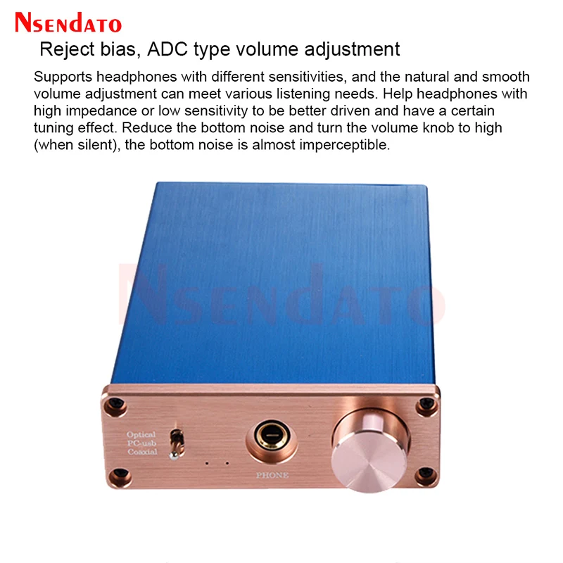 Hifi البصرية محوري USB الرقمية إلى التناظرية مضخم الصوت محول 96 كيلو هرتز DAC فك للمنزل مسرح فيديو سماعة PS4 DVD