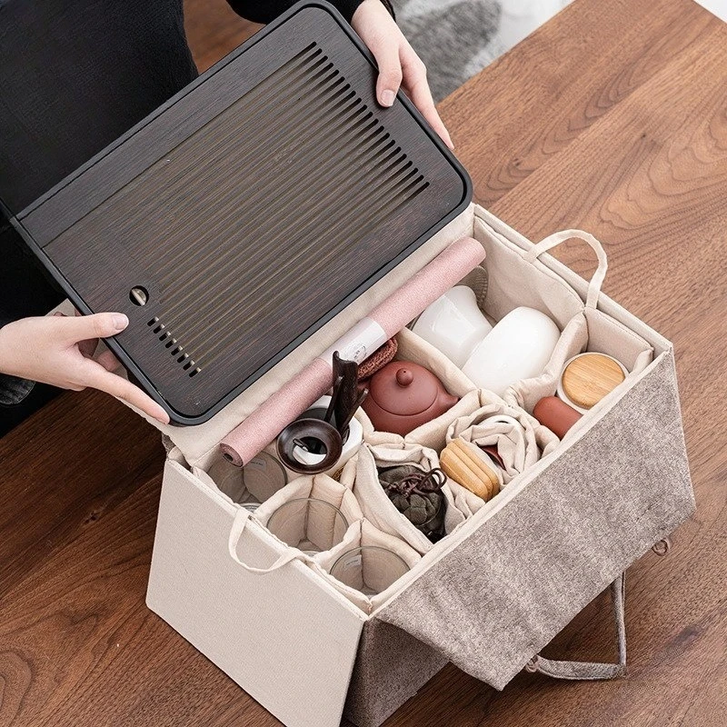 Set da tè Oolong verde nero kung fu set da viaggio portatile vassoio da tè