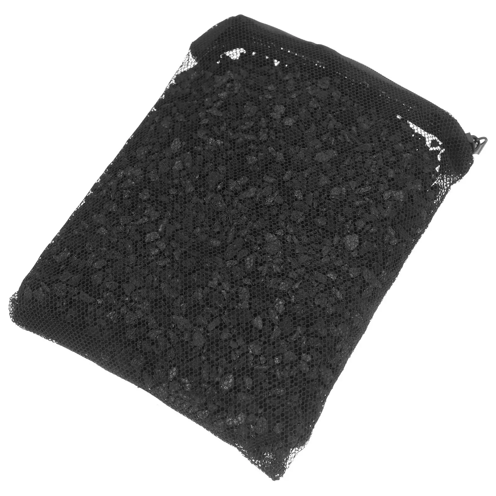

Coconut Shell Charcoal Water Material for Fish Tank Aquarium Filter Kit Scatter Yellow Odor Removal Durability