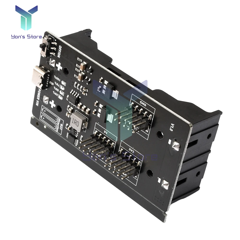 1/3Pcs Type-C Single-chip Uninterruptible Power Module 18650 Lithium Battery Charging and Discharging 1.8V 3.3V 5V MAX 1.5A