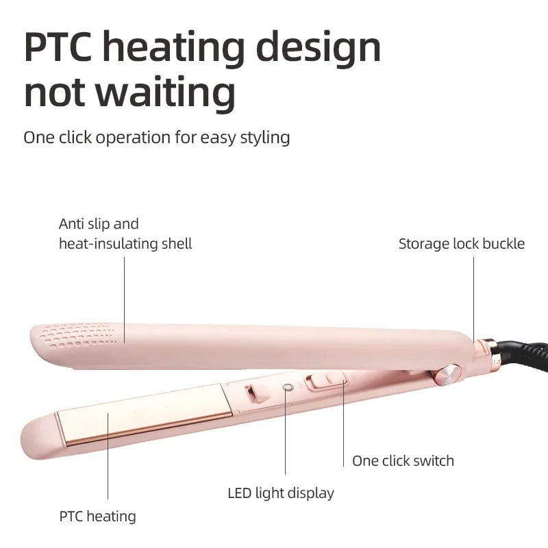 Best Seller Straight Roll Dual-purpose Electric Splint Ceramic Coating Straight Hair Perm Splint with Hair Straightener Fluffer