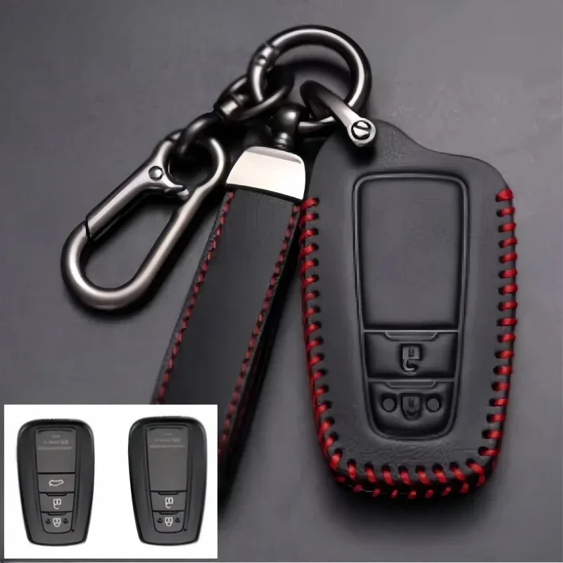 

Кожаный автомобильный полный чехол Prius Camry CHR C-Land Cruiser Prado, аксессуары для ключей