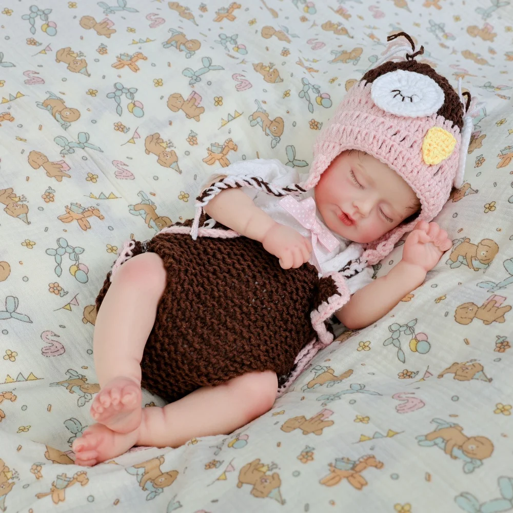 Cloveray 16 بوصة كامل الجسم الصلبة سيليكون واقعية تولد من جديد دمية طفل سوبر لينة سيليكون دمية عالية الجودة اليدوية لعبة طفل هدية #6