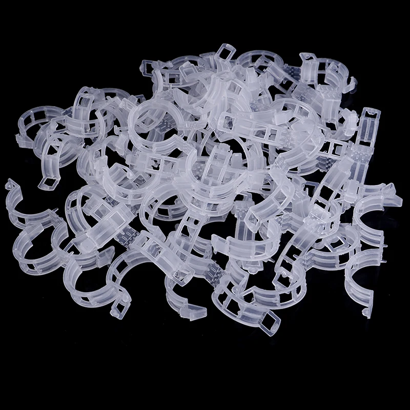 50pcs Trellis Tomato Clips Supports Connects Plants Vegetable Fastening Clip