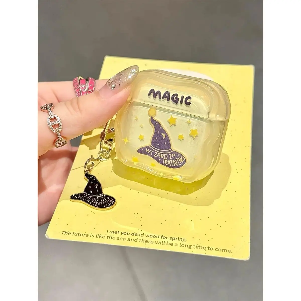 Funda para auriculares con sombrero mágico periférico de Harry Potter Airpods4/Airpods pro2 Funda protectora para auriculares Apple 3.a y 2.a generación