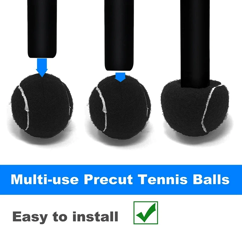 4Piece Tennis Balls For Furniture Legs And Floor Protection Legs Precut Glide Balls Heavy Duty Long Lasting