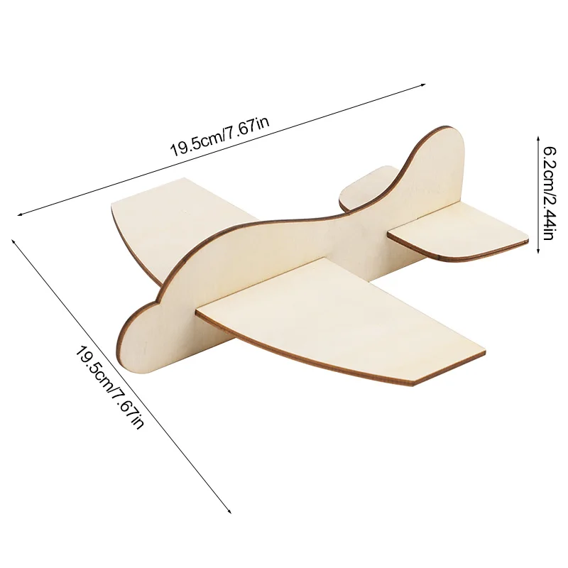 Blank Wooden Airplane DIY Craft Kit (Set of 1-5) product image